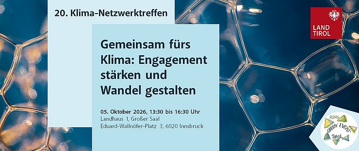 Eckdaten zum Klima-Netzwerktreffen 2026