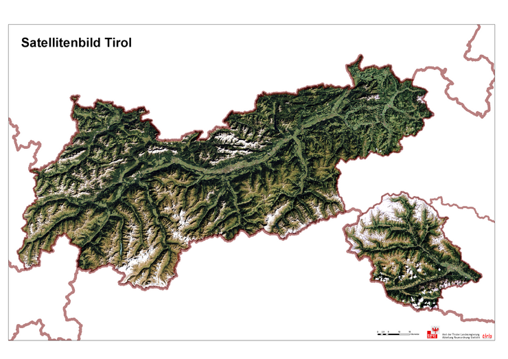 Satellitenbild Tirol