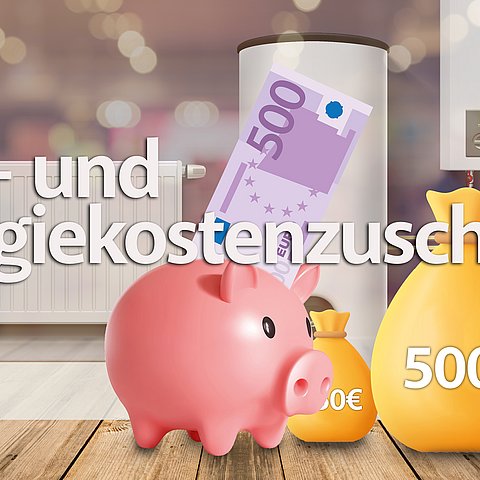 Heiz- und Energiekosten, Sparschwein mit Geld