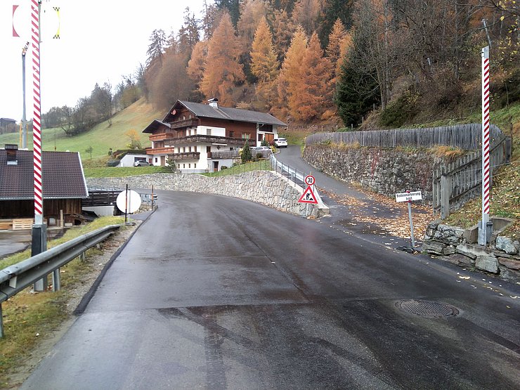 Die Generalsanierung der L 24 in Prägraten im Bereich Bobojach-Wallhorn ist abgeschlossen.