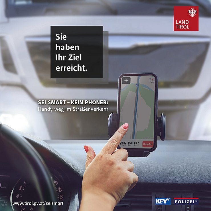 Visualisierung aus der Kampagne „Sei smart – kein Phoner“