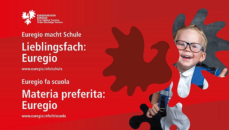 Plakat mit der Überschrift Euregio macht Schule