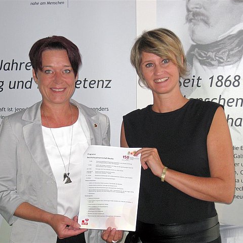 LTPin Ledl-Rossmann und BH Rumpf freuen sich auf zahlreiche Besucherinnen beim Tag der offenen Tür