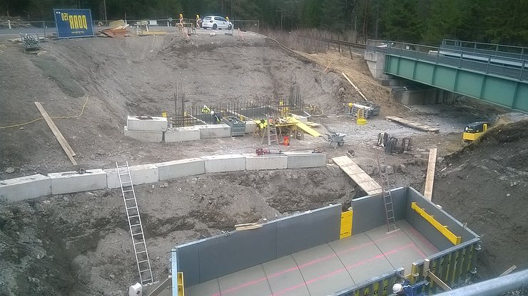 Schalungs- und Bewehrungsarbeiten Fundierung