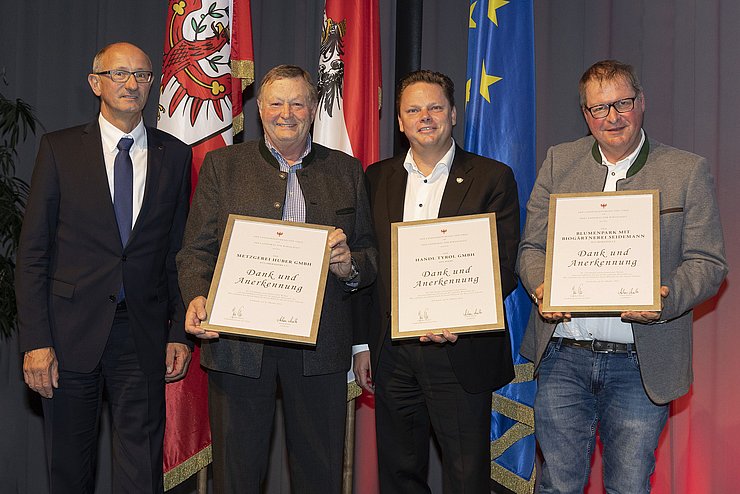 Ehrung der drei ältesten Traditionsbetriebe