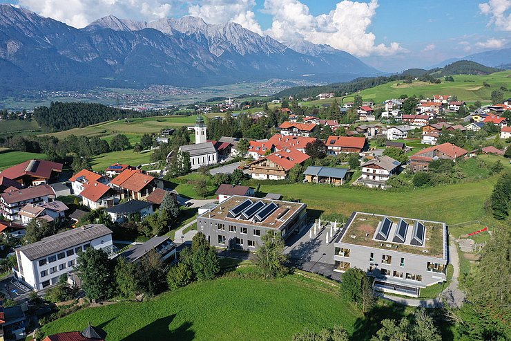 © W9 Studios/Mario Webhofer Blick auf die Gemeinde Lans