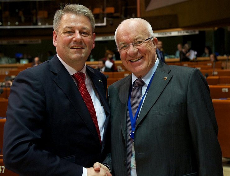 Landwirtschaftsminister Rupprechter und Kongresspräsident van Staa