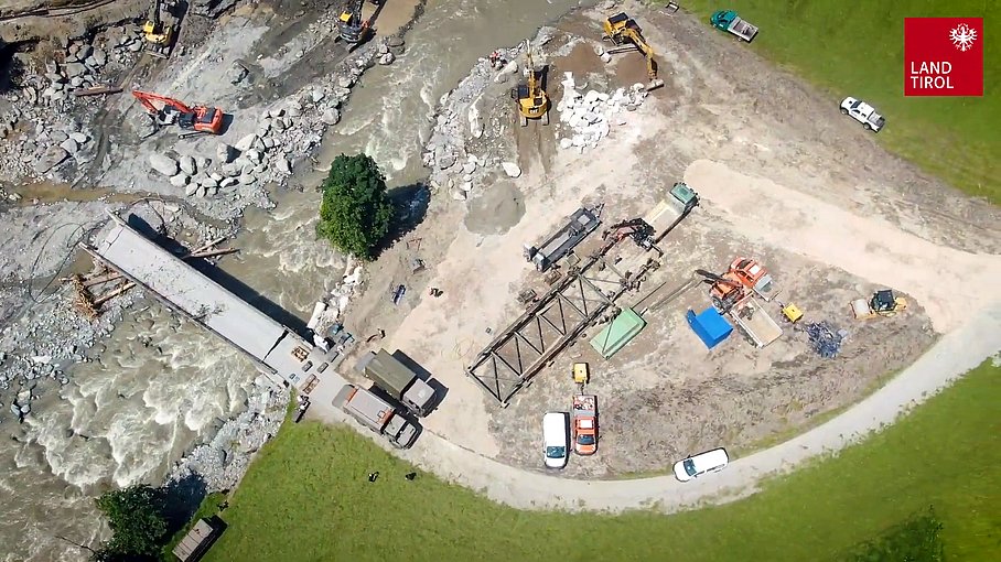 © Land Tirol / Skamen Hilfsbrücke Kelchsau