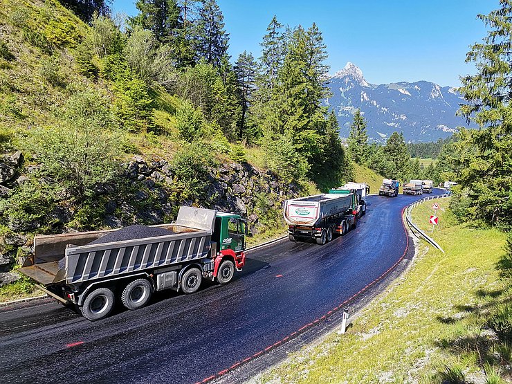 L255 Saegewerk bis Hubertus Kapelle - Asphaltierungsarbeiten