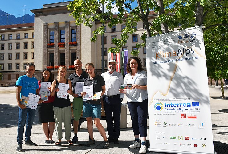 Gruppenfoto mit den KlimapädagogInnen