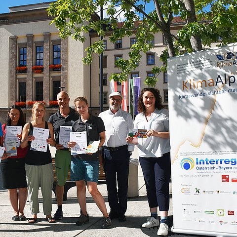 Gruppenfoto mit den KlimapädagogInnen