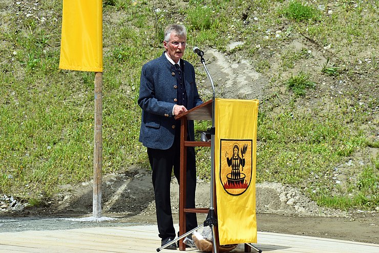 Bürgermeister bei Rede