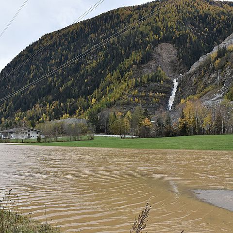 Hochwasser, Muren und Sturmschäden richteten Millionenschäden in Osttirol an.