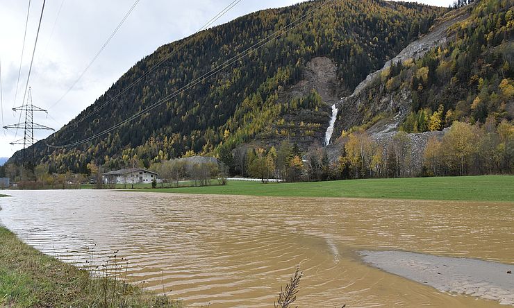 Hochwasser, Muren und Sturmschäden richteten Millionenschäden in Osttirol an.