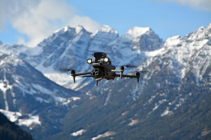 Drohne schwept
