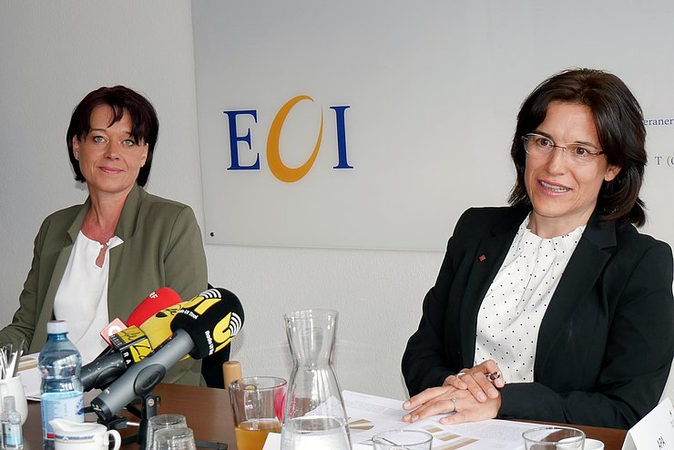 Im Pressegespräch wurden Themen wie Barrierefreiheit und Mindestsicherung angesprochen.