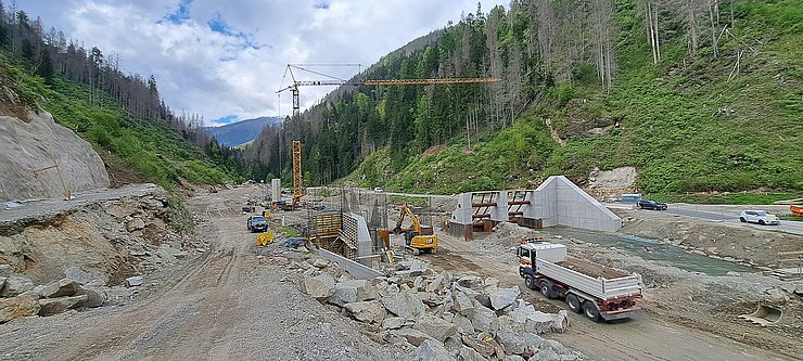 Die Arbeiten am zweiten Bauabschnitt des Projekts Hochwasserschutz Villgratenbach schreiten zügig voran. 