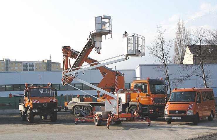 Fahrzeugtypen für die Brücken und Tunnelprüfung