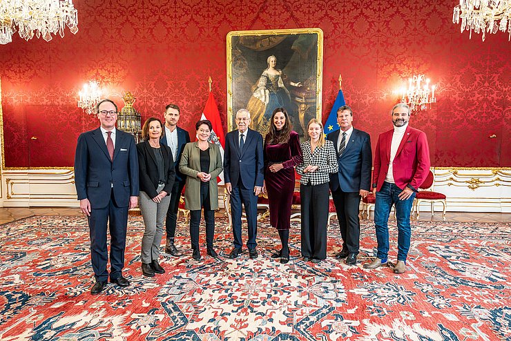 Den Abschluss der Wienbesuchs bildete ein Treffen mit Bundespräsident Alexander Van der Bellen.
