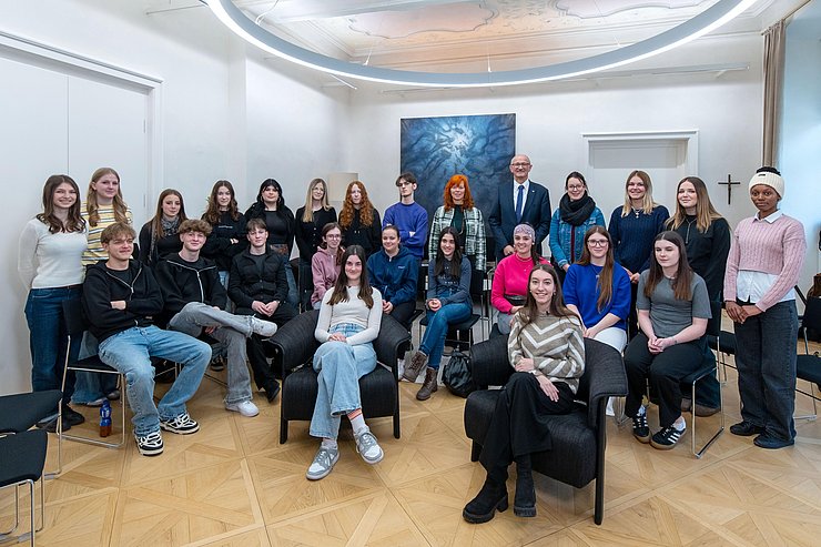 Gruppenfoto einer Schulklasse