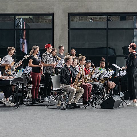 Das Euregio Jugendblasorchester wurde als grenzüberschreitendes Projekt ausgezeichnet.