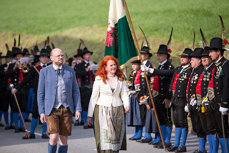 Abschreiten der Front