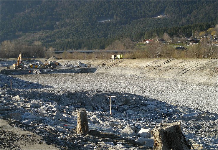 Verlegung Inn, im Bereich Flughafen