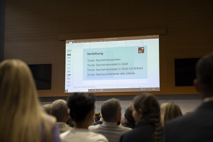 © Land Tirol / Mario Webhofer Impressionen Festakt Verleihung Tiroler Sportehrenzeichen 24. September 2024