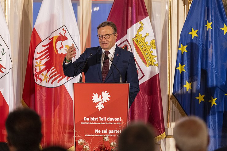 LH Günther Platter bei seiner Ansprache. 