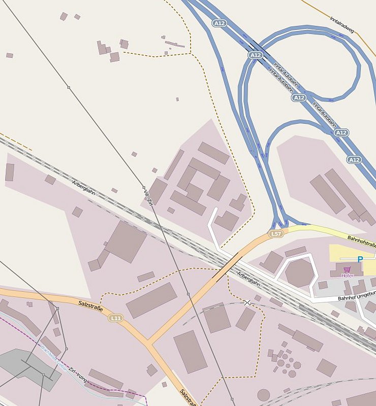 Foto: Anfahrtsplan zur Straßenmeisterei Zirl