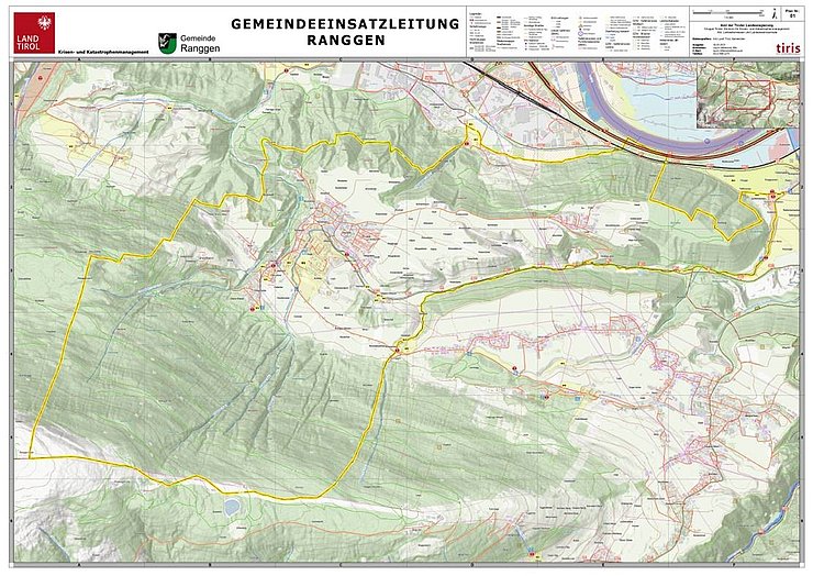 Übersichtskarte einer Gemeinde