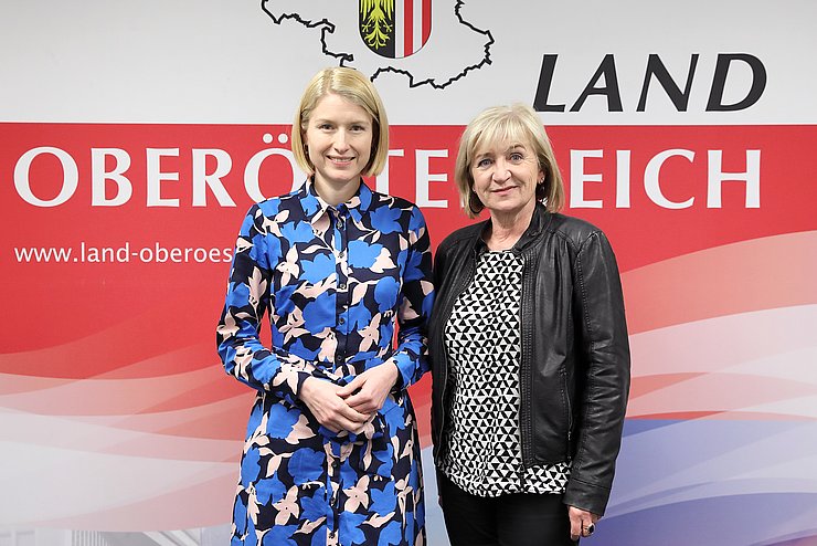 Christine Haberlander und Beate Palfrader trafen sich in Linz. 