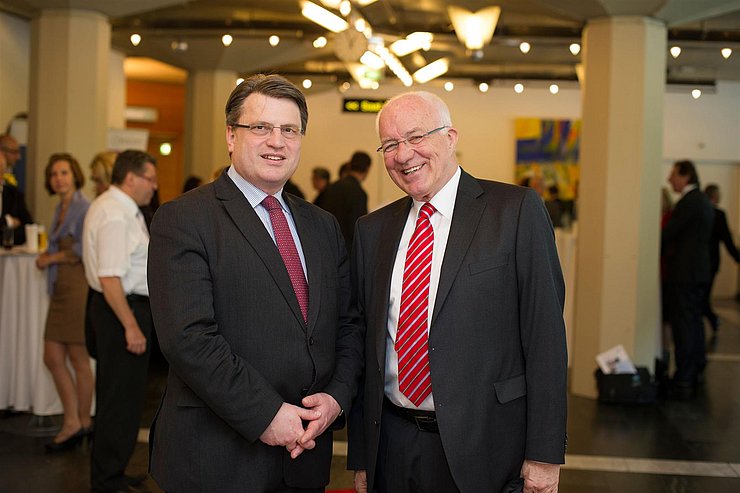 v.l. Justizminister von Bayern Winfried Bausback und LTP Herwig van Staa