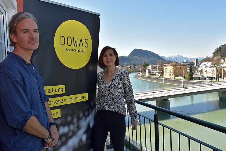 Neues Beratungsangebot im Unterland: Landesrätin Gabriele Fischer und Leiter Oliver Altmayer stellten die neue DOWAS Sozialberatungsstelle Kufstein vor.