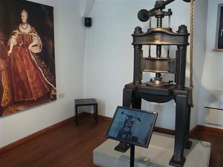 Spindelpresse in der "Münze Hall"