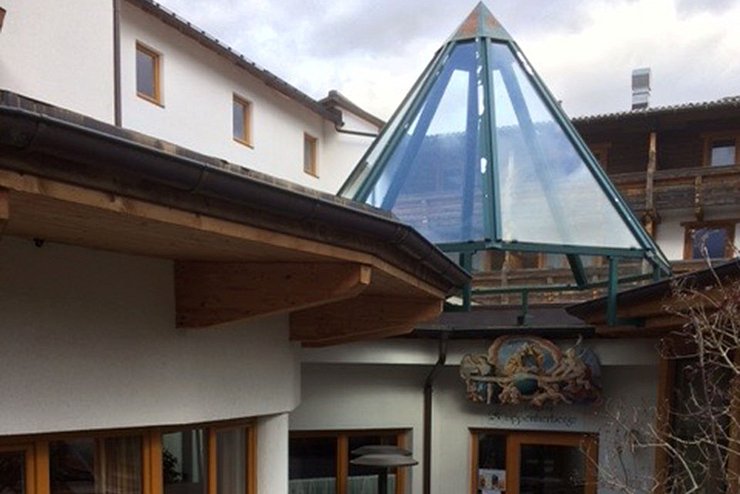 Außenansicht der "Krippenherberge Wildermieming"