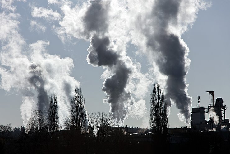 Belastung der umwelt durch Industrieabgase