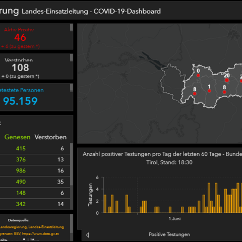 Screenshot des erweiterten Dashboards.