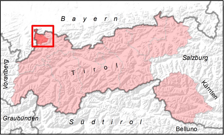 Übersichtskarte Tannheimertal