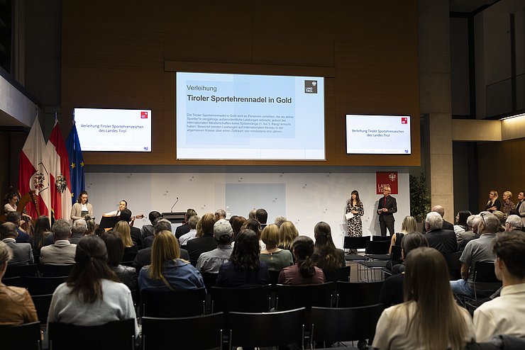 © Land Tirol/W9 Mario Webhofer Impressionen Festakt Verleihung Tiroler Sportehrenzeichen 03. November 2025