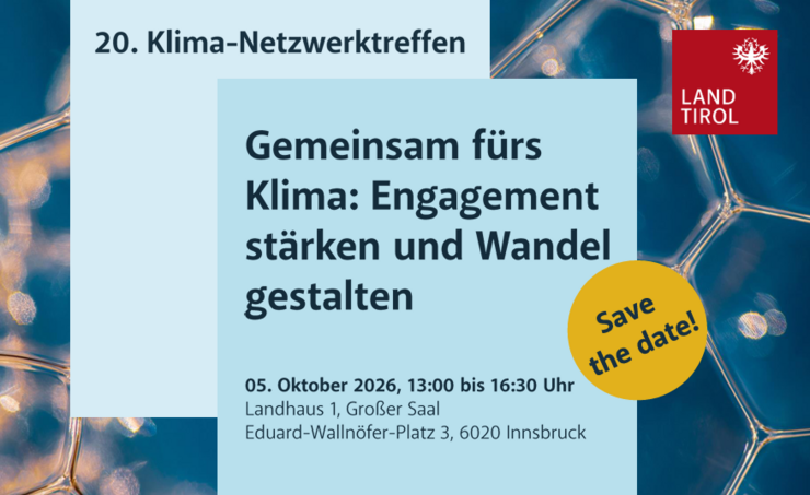 Eckdaten zum Klima-Netzwerktreffen (Thema, Ort, Zeit)