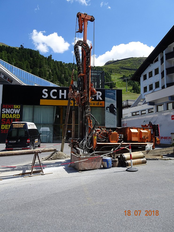 Bohrung zur Grundwasser- oder geothermischen Nutzung