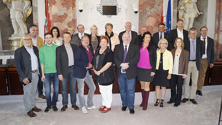 Landtagspräsident van Staa mit den Mitgliedern der Petitionsausschüsse von Brandenburg und Tirol