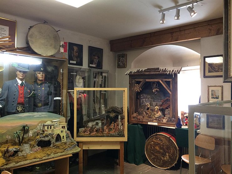 Blick in die Austellung des "Heimat- und Krippenmuseums" in Zirl