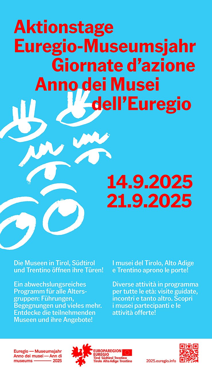 Euregio-Museumsjahr-Aktionstage: Lageplan der teilnehmenden musealen Einrichtungen.
