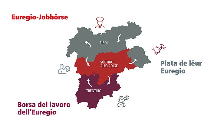 Karte der Euregio