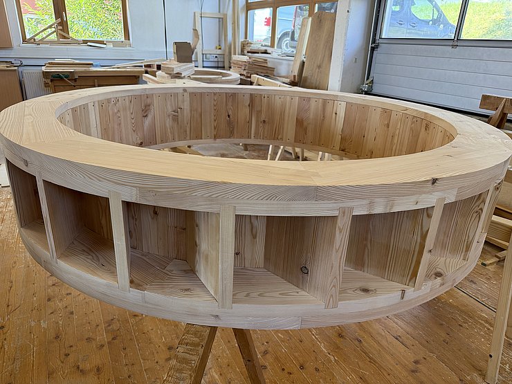 Mühlrad aus Holz