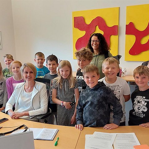 Besuch der Volksschule Weißenbach