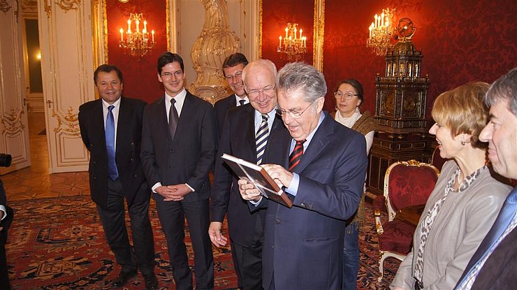 Klubobleute mit Präsidenten Fischer
