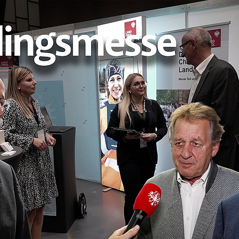 LR Anton Mattle auf der Lehrlingsmesse